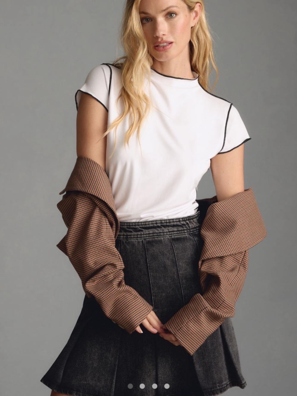 Anthropologie/Dolan Contrast Stitch Tee